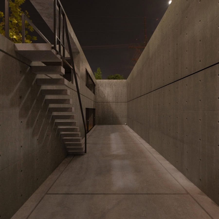 City Sidewalk Evening Clear 001 preview A