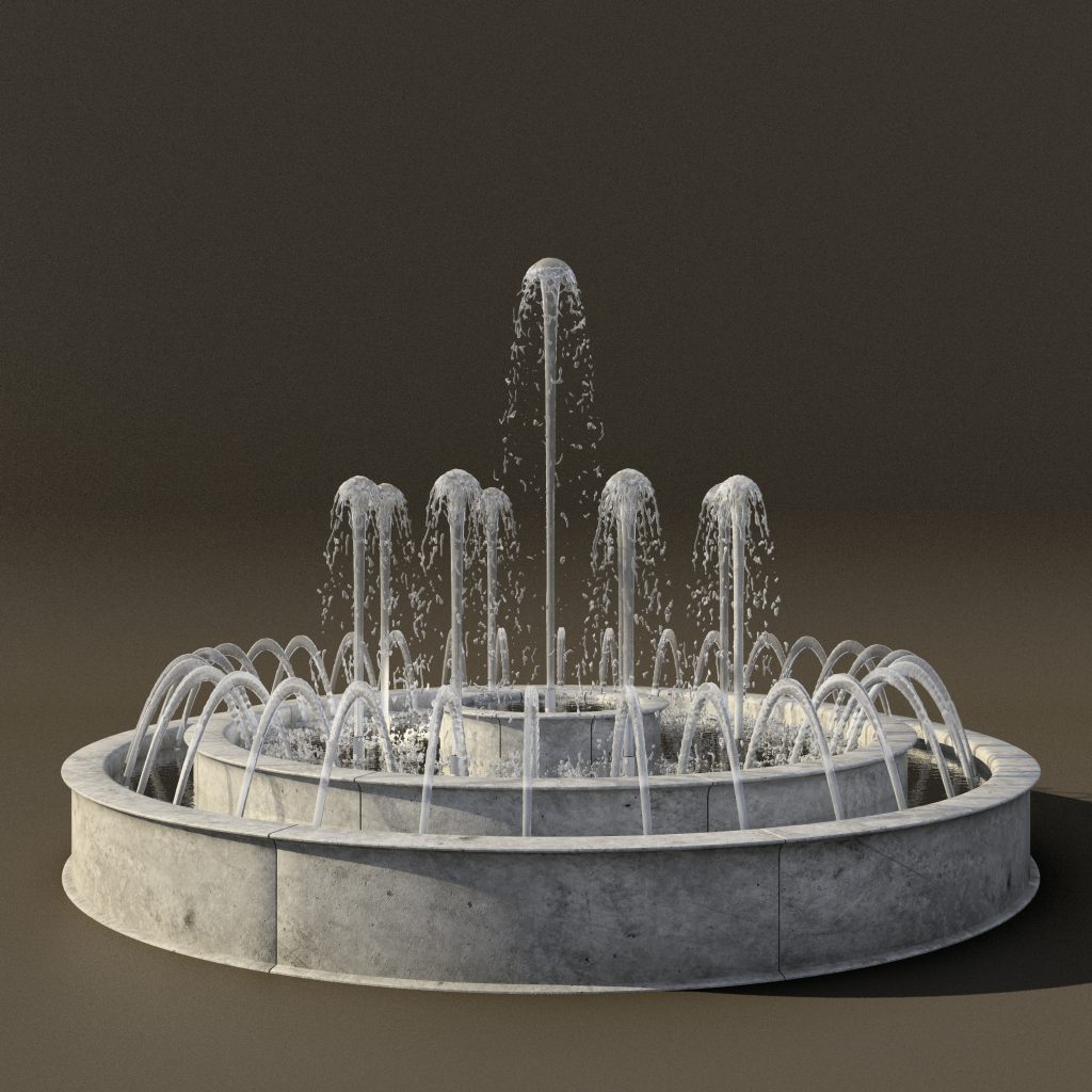 fountain in lumion pro