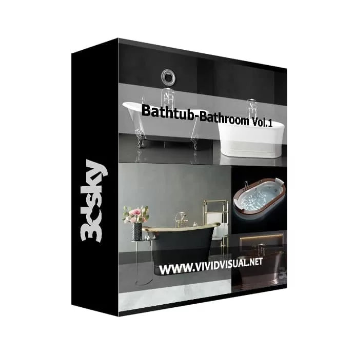 Bathtub-Bathroom-3dskyPro-3dsmax-Volume-1