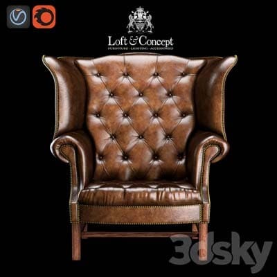 Chesterfield high discount back wing chair