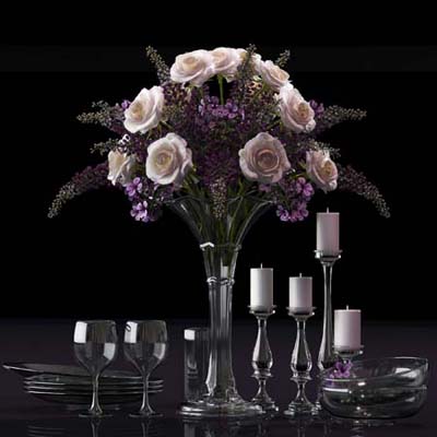 دانلود آبچکت ( object ) گل و گلدان ( flower vase ) مدل سه بعدی برای ویری و کرونا ویوید ویژول تصویر شماره 8