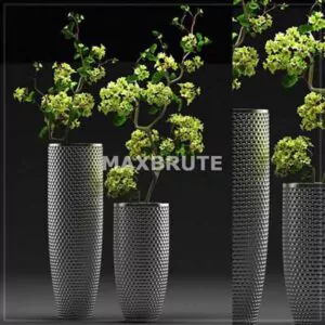 دانلود آبچکت ( object ) گل و گلدان ( flower vase ) مدل سه بعدی برای ویری و کرونا ویوید ویژول تصویر شماره 1