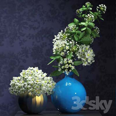 دانلود آبچکت ( object ) گل و گلدان ( flower vase ) مدل سه بعدی برای ویری و کرونا ویوید ویژول تصویر شماره 10